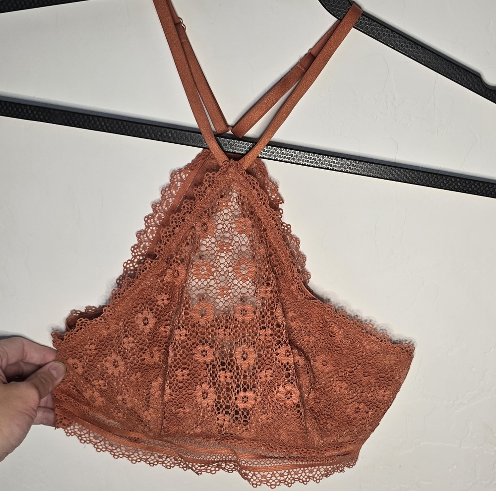 Victoria's Secret Rust Lace Bralette